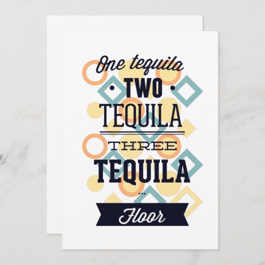 Tequila Dankeskarte (Vorne/Hinten)