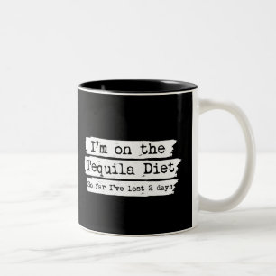Tequila-Diät-Tasse Zweifarbige Tasse