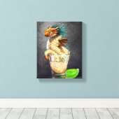 Tequila Dragon 8x10 Canvas Print Leinwanddruck (Insitu (Holzboden))