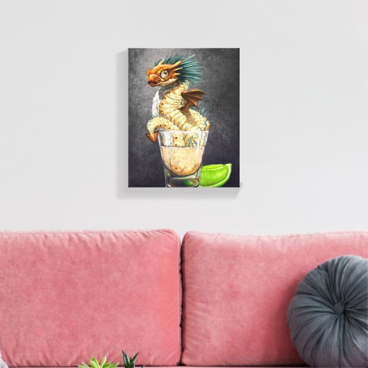 Tequila Dragon 8x10 Canvas Print Leinwanddruck (Insitu (Wohnzimmer))