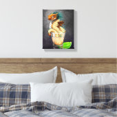 Tequila Dragon 8x10 Canvas Print Leinwanddruck (Insitu (Schlafzimmer))