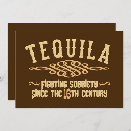 TEQUILA-Einladung Einladung (Vorne/Hinten)