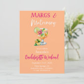 Tequila & Fiesta Bachelorette Einladung (Stehend Vorderseite)