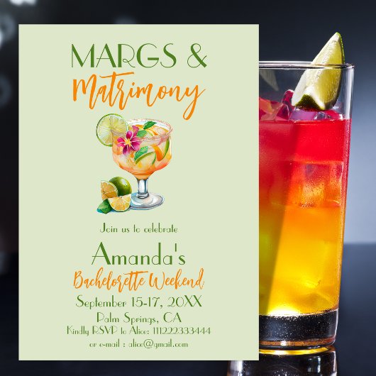 Tequila & Fiesta Bachelorette Einladung