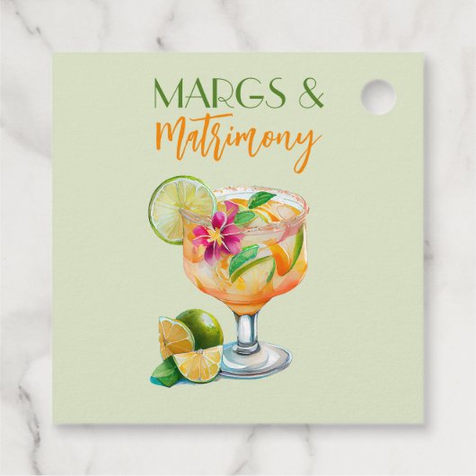 Tequila & Fiesta Bachelorette Geschenkanhänger (Rückseite)