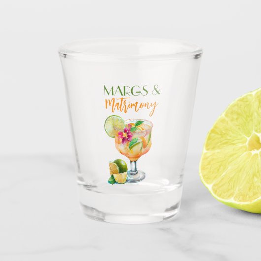 Tequila & Fiesta Bachelorette Schnapsglas (Vorderseite)