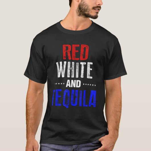 Tequila Funny 4. Juli USA Amerika T-Shirt (Vorderseite)