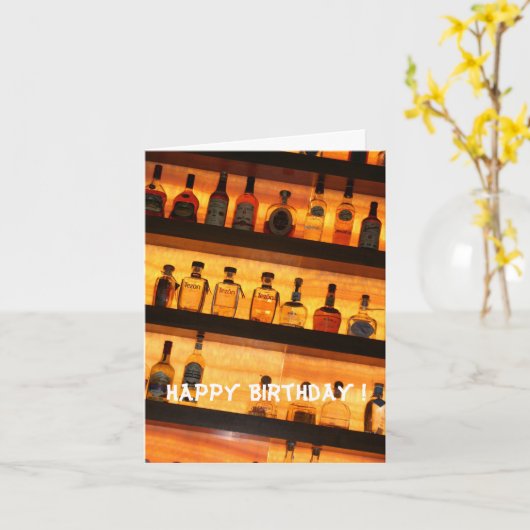 Tequila Geburtstag Karte (Gelbe Blume)