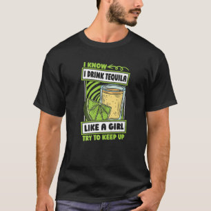 Tequila Girl Cocktail Drink - Alkohol Tequila Prem T-Shirt
