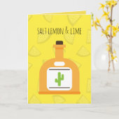 Tequila-Gruß-Karte Karte (Gelbe Blume)