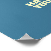 Tequila: Hättest heute deine Toilette Poster (Ecke)