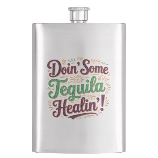 Tequila Healin' I Flachmann (Vorderseite)