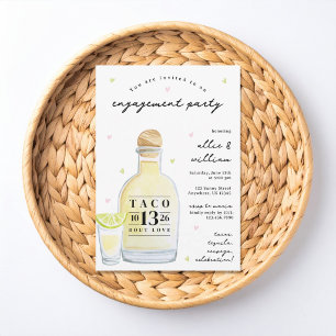 Tequila-Hochzeitsfeier-Einladung 'Shots to Love' Einladung