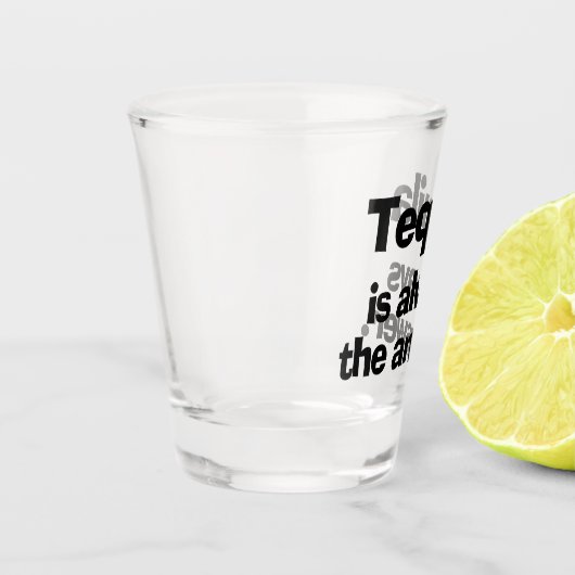 Tequila ist immer das Answer Shot Glass Schnapsglas (Links)