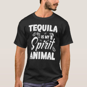 Tequila ist mein Geist Tierkleidung T-Shirt