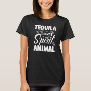 Tequila ist mein Geist Tierkleidung T-Shirt