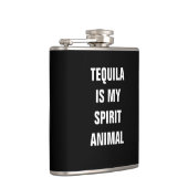 Tequila ist mein Geisttier Flachmann (Rechts)
