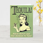 Tequila Karte (Gelbe Blume)