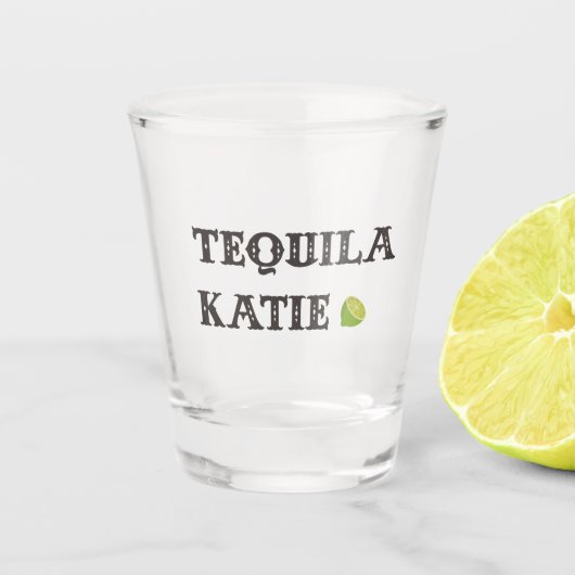 Tequila Katie Shot Glass Schnapsglas (Vorderseite)