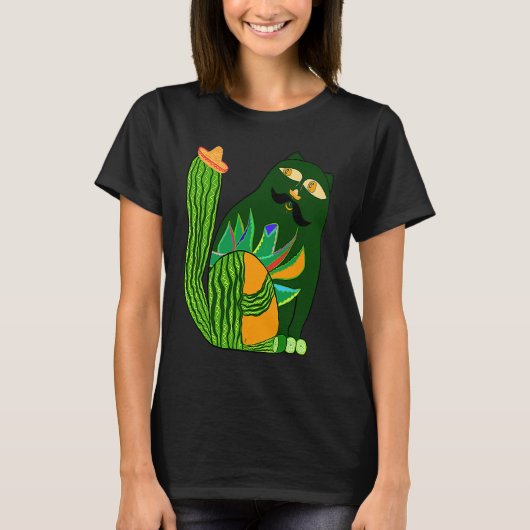 Tequila-Katze T-Shirt (Vorderseite)