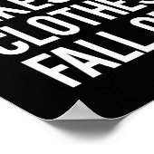 Tequila lässt meine Kleidung fallen Poster (Ecke)