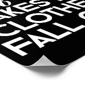 Tequila lässt meine Kleidung von Tequila-Liebhaber Poster (Ecke)