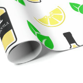 Tequila & Lemon Geschenkpapier (Rolleneckpunkt)