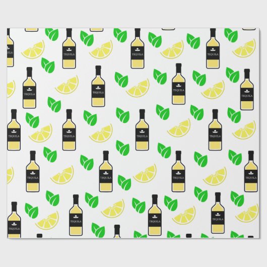 Tequila & Lemon Geschenkpapier (Flach)