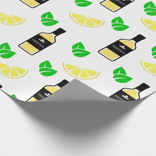 Tequila & Lemon Geschenkpapier (Ecke)