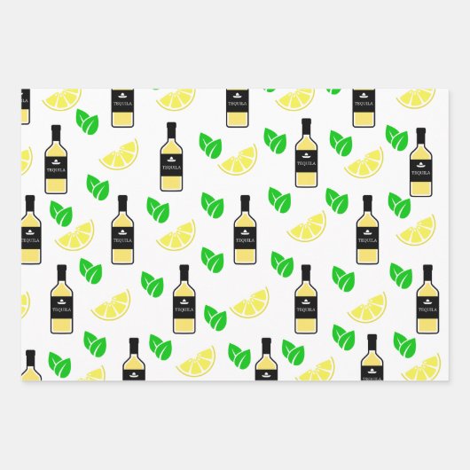 Tequila & Lemon Geschenkpapier Set (Vorderseite 3)