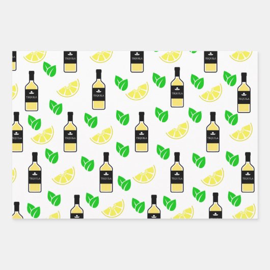 Tequila & Lemon Geschenkpapier Set (Vorderseite 2)