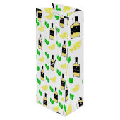 Tequila & Lemon Geschenktüte Für Weinflaschen (Rückseite Schrägansicht)