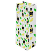 Tequila & Lemon Geschenktüte Für Weinflaschen (Vorderseite Schrägansicht)