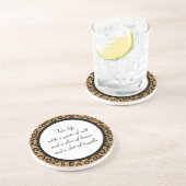 Tequila-Leopard-Untersetzer Sandstein Untersetzer (Seite)