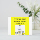 TEQUILA Liebhaber Postkarte (Stehend Vorderseite)