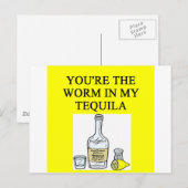 TEQUILA Liebhaber Postkarte (Vorne/Hinten)