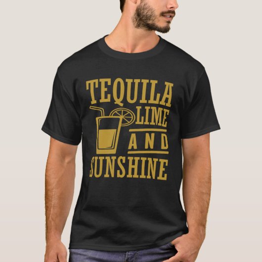 Tequila Lime And Sunshine Cinco De Mayo T-Shirt (Vorderseite)