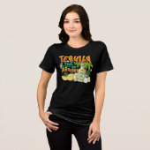 Tequila, Limette & Sonnenschein Tri-Blend Shirt (Vorderseite voll)