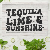 Tequila, Limon & Sunshine Geschirrtuch (Gefaltet)