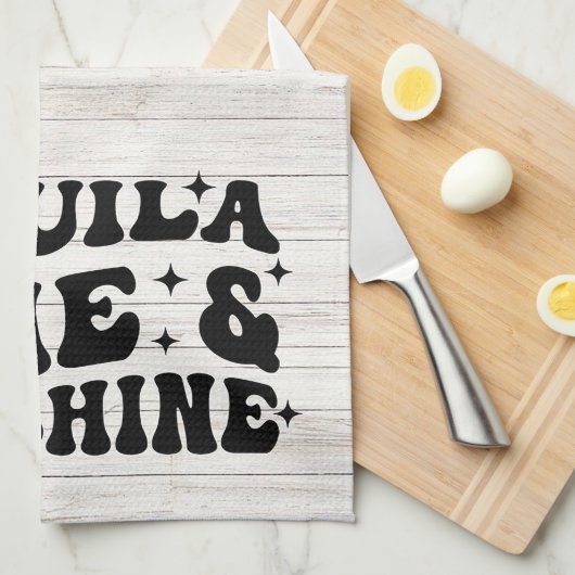 Tequila, Limon & Sunshine Geschirrtuch (Viertel Falte)