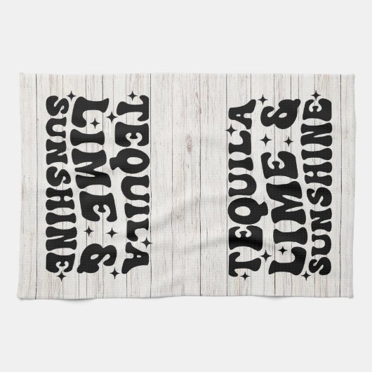 Tequila, Limon & Sunshine Geschirrtuch (Horizontal)
