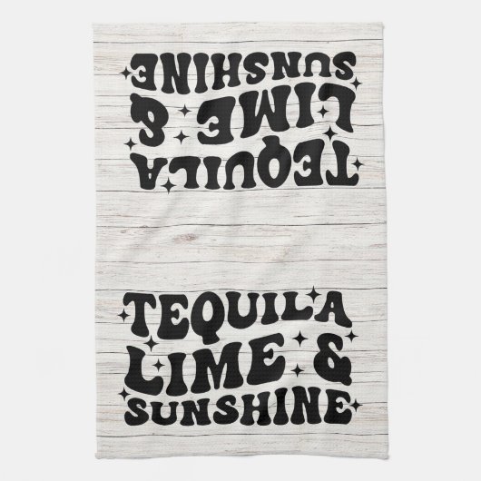 Tequila, Limon & Sunshine Geschirrtuch (Vertikal)