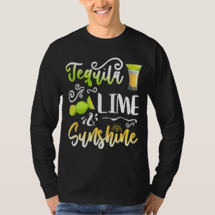 Tequila Limon Sunshine Limon Lemon Drinking Cinco T-Shirt