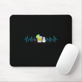 Tequila Limones Salz Herzschlag Funny Cinco De May Mousepad (Mit Mouse)