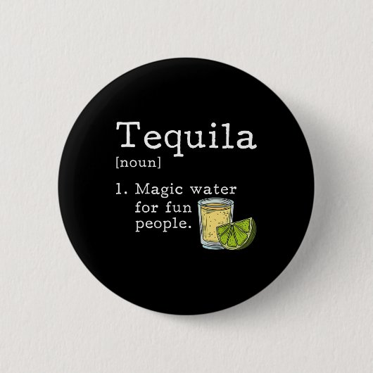 Tequila Lover Cinco De Mayo Mexikanisches Party Button (Vorderseite)