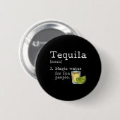 Tequila Lover Cinco De Mayo Mexikanisches Party Button (Vorne & Hinten)