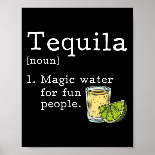 Tequila Lover Cinco De Mayo Mexikanisches Party Poster (Vorne)
