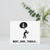 Tequila Lover Postkarte (Stehend Vorderseite)