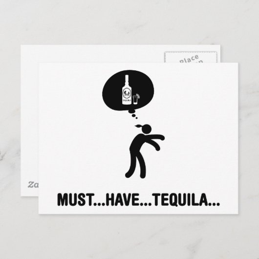 Tequila Lover Postkarte (Vorne/Hinten)