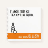Tequila Lover's Standard Orange Notizblock (Vorderseite)